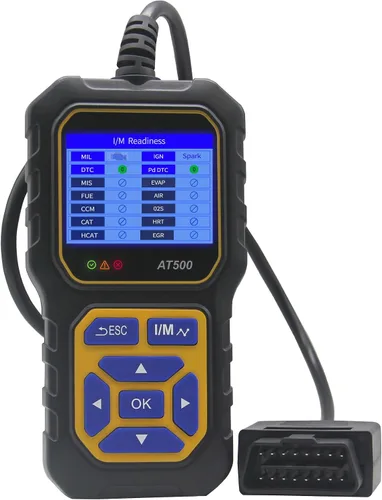 Miniatura 8 de Lector de código de escáner OBD2 para automóvil AT500, lector de código de falla del motor, escáner de luz, voltímetro automático, herramienta