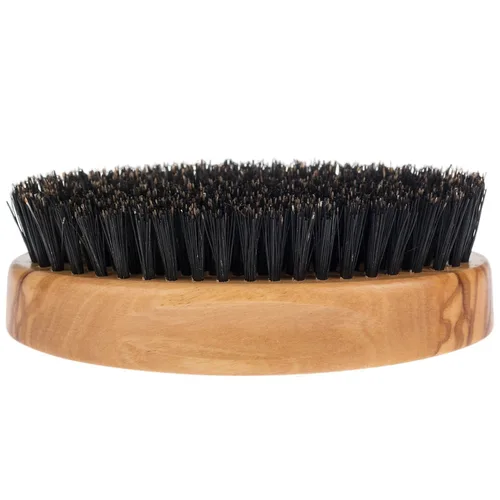 Miniatura 4 de Fendrihan Cepillo de pelo militar de cerdas de jabalí y madera de olivo, cerdas medianas rígidas, fabricado en Alemania Olivewood
