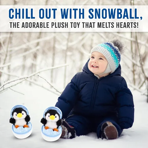 Miniatura 3 de Snowball - Huevo sorpresa con cremallera – 6 pulgadas – Lindo y suave surtido de juguetes de peluche para amigos, familia de todas las edades – Erizo