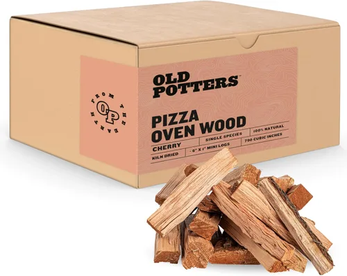 Miniatura 8 de Leña para horno de pizza Old Potters secada al horno, aproximadamente 12 libras, troncos de madera para hornos de pizza, parrillas y ahumadores
