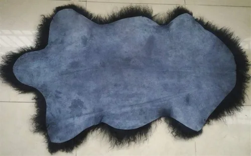 Miniatura 2 de Alfombra tibetana genuina, piel de oveja de cordero mongol, funda para silla con decoración gruesa súper esponjosa para dormitorio, sala de estar