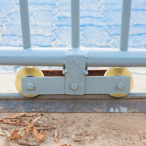 Miniatura 6 de Tatuo 2 rodillos de puerta corredera con ranura en V de 4 pulgadas, rodillos de puerta de acero sólido de alta resistencia de 1-3/4 pulgadas