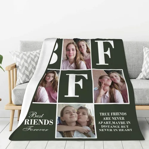 Miniatura 12 de JCETUNO Regalos personalizados de San Valentín para él y ella, mantas personalizadas con foto, mantas de fotos personalizadas, mantas de fotos