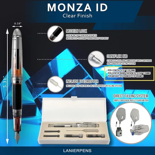 Miniatura 4 de Monteverde Monza ID - Pluma estilográfica, transparente
