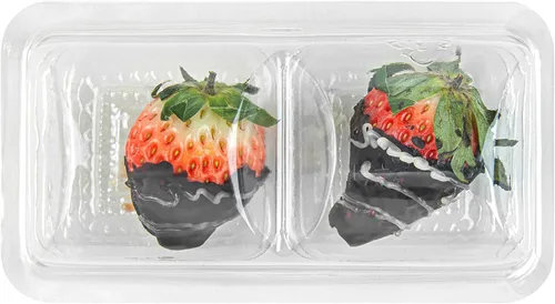 Miniatura 14 de Restaurantware Thermo Tek - Contenedores de postre de 5.3 x 2.6 x 1.8 pulgadas, 100 compartimentos duales transparentes para llevar, con tapa