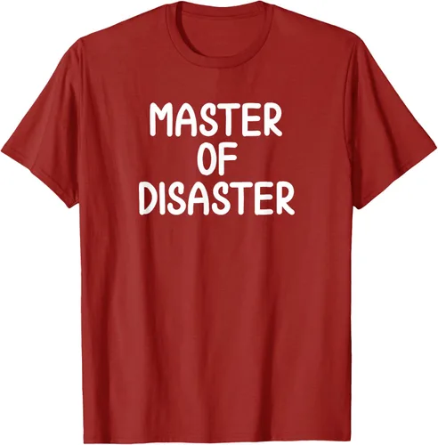 Miniatura 22 de Camiseta divertida con texto en inglés "Master Of Disaster