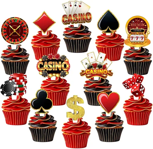 Miniatura 17 de 48 piezas de decoraciones de cumpleaños para camiones de bomberos, decoración de cumpleaños de bomberos, decoración de cupcakes para camiones