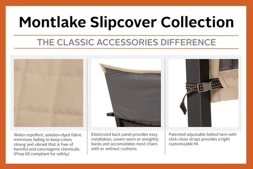 Miniatura 5 de Classic Accessories Montlake FadeSafe - Funda para tumbona, Beige antiguo