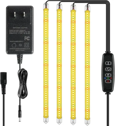 Miniatura 19 de iPower 21 Luz LED de Crecimiento con Espectro Completo para Plantas de Interior, Cuello de Cisne Ajustable, 3 Modos de Luz y 10 Niveles Regulables