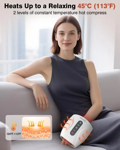 Miniatura 5 de cotsoco Masajeador de manos, regalos para el día de la madre para mamá, masajeador de manos eléctrico inalámbrico para artritis y túnel carpiano