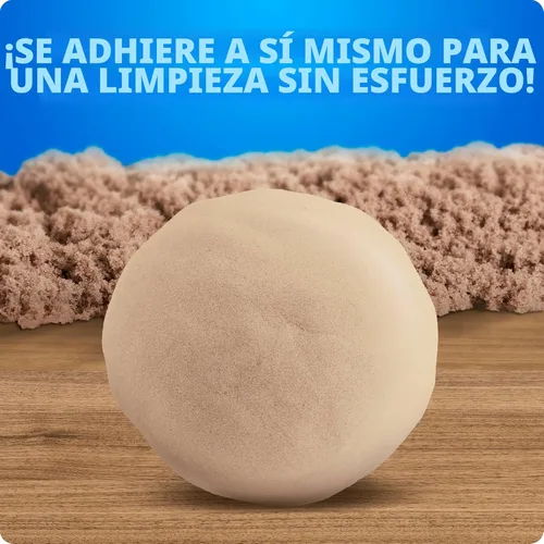 Miniatura 5 de National Geographic Moon Sand - 24 libras de arena de juego con moldes de castillo (natural) - Una actividad sensorial divertida y sin ensuciar