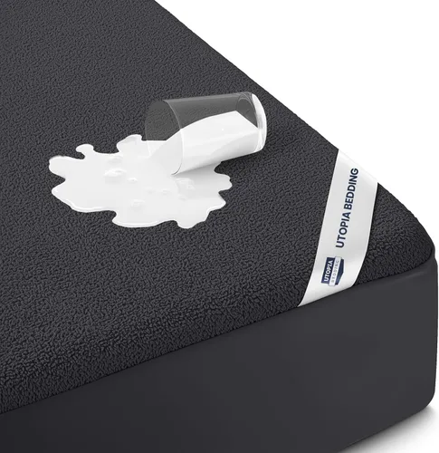Miniatura 19 de Utopia Bedding – Protector impermeable de colchón tamaño individual, funda de colchón de terry premium de 200 GSM, transpirable, estilo ajustado