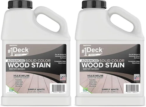 Miniatura 4 de #1 Deck – Tinte superior para madera de colores sólidos para cubiertas, vallas y revestimiento, 1 galón (3.78 L)
