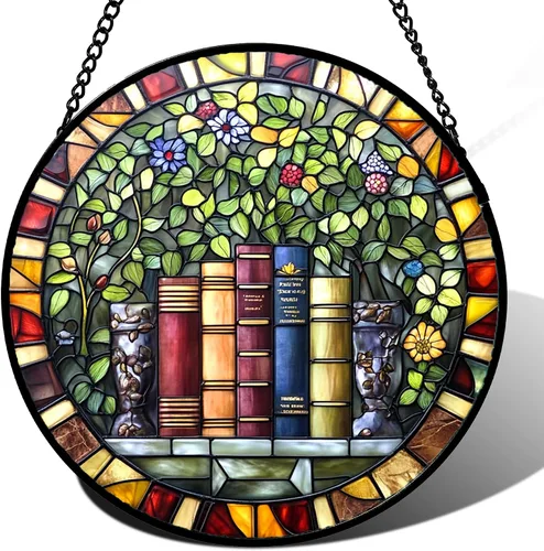 Miniatura 11 de Colgante de vitrales para colgar en la ventana, de cuervo negro, alas grandes para puertas, jardín, patio, pájaros, atrapasoles, decoración