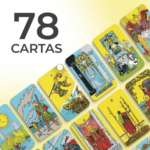Miniatura 6 de Cartas del tarot originales en español, baraja de 78 cartas, baraja española de tamaño de bolsillo (4.13 x 2.3 pulgadas), cartas de adivinación
