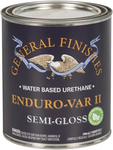 Miniatura 7 de General Finishes Enduro-VAR II - Capa superior de uretano a base de agua, 1 galón, semibrillante