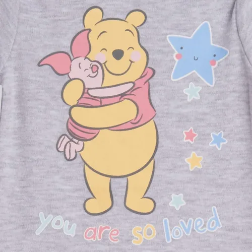 Miniatura 8 de Disney Classics Winnie the Pooh Mickey Mouse - Conjunto de 3 piezas con capucha y pantalones para bebé (recién nacido, 24 meses)