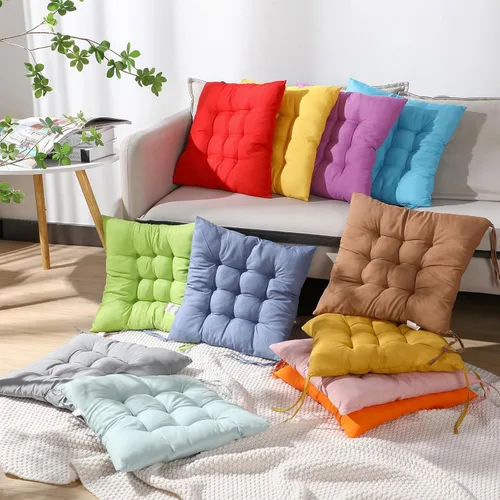 Miniatura 4 de Geetery 12 Piezas de Almohadas de Suelo para Aula, Cojines Cuadrados en Masa para Silla de Piso, Escuela, Jardín de Infantes, Rincón de Lectura