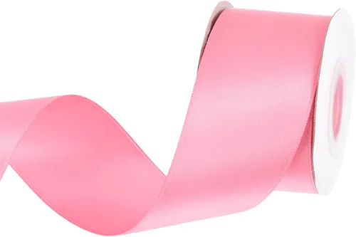 Miniatura 23 de MECCANIXITY Cinta de satén de 3/8 pulgadas de 50 yardas, de grogrén, de seda sólida, fina para ramo de boda, para regalo del día de San Valentín