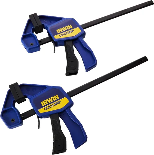 Miniatura 2 de IRWIN Mini abrazadera de agarre rápido de 5.906 in (6 pulgadas), paquete de 2
