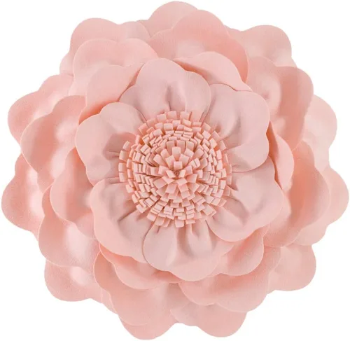 Miniatura 29 de JWH Funda de Almohada con Flores en Relieve Decorativa Floral Cojín Redondo Hecho a Mano para Casa Cama Sofá, 14 Pulgadas, Gris Morado