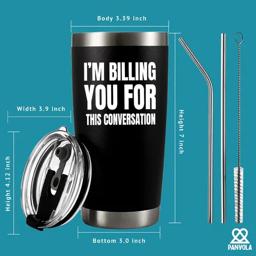 Miniatura 8 de Vaso aislado al vacío con texto en inglés "I Billing You For This Conversation Lawyer", regalo para abogado, estudiante, graduación de un compañero
