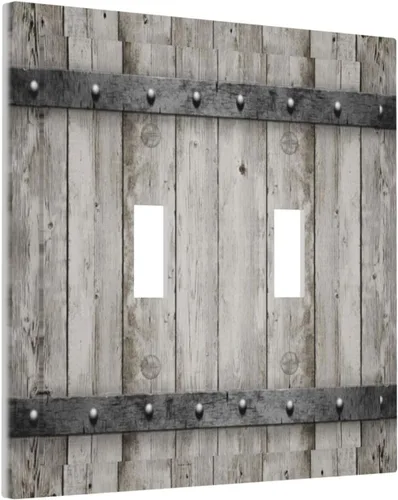 Miniatura 79 de Cubierta para interruptor de luz personalizable Personaliza la tuya propia, placa de pared doble basculante con imagen, logotipo, texto, 2 vías