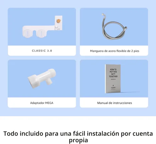 Miniatura 6 de TUSHY Classic 3.0 - Accesorio de bidé para inodoro, pulverizador de agua con autolimpieza no eléctrico, presión de agua ajustable, control de ángulo