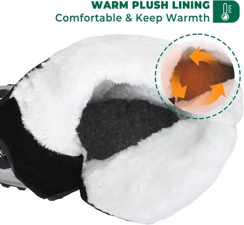Miniatura 3 de Mishansha - Botas de nieve para niñas, niños niños pequeños niños grandes invierno, cálidas, impermeables, antideslizantes, anti colisión, corte