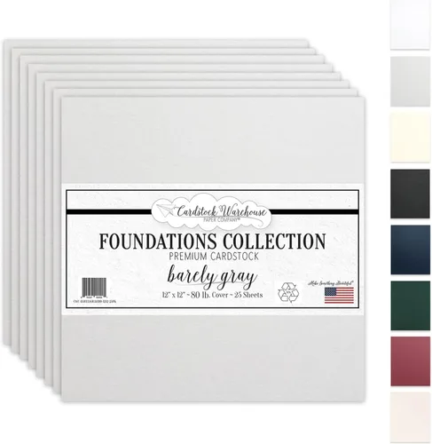 Miniatura 12 de Cardstock Warehouse Foundations - Pavimentador rojo burdeos, 12 x 12 pulgadas, 80 libras, 7.58 oz/m², 100% papel de cartulina reciclado, 25 hojas