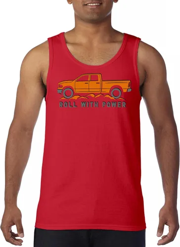 Miniatura 56 de Tee Hunt Camisetas gráficas y camisetas sin mangas para hombre Roll with Power Pickup Truck
