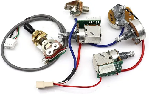 Miniatura 6 de 1 juego de pastillas ProBucker Alnico Bridge&Neck con arnés de cableado profesional ollas e interruptores de 3 vías para guitarra eléctrica