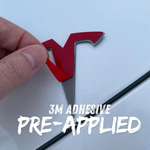 Miniatura 7 de Paquete de emblemas EVMIZE para Tesla Model 3, delantero y trasero, insignia T, negro mate y negro brillante, logotipo OEM, juego de emblemas