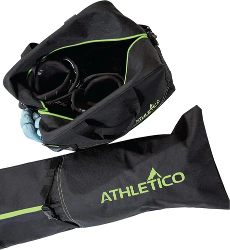 Miniatura 6 de Athletico - Combo de bolsas acolchadas para botas y esquís, dos piezas Guarda y transporta los esquís de hasta 200 cm y botas hasta la talla 30.5