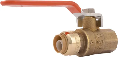 Miniatura 9 de SharkBite Válvula de bola máxima de 3/4 x 3/4 pulgadas con conector FNPT, empuje para conectar accesorios de plomería de latón, tubo PEX, cobre