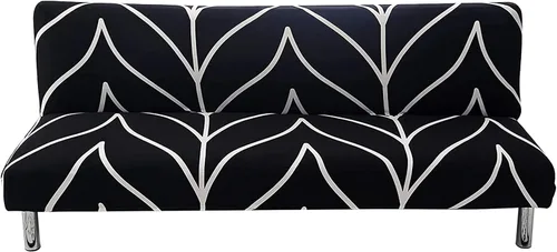 Miniatura 18 de Beacon Pet Funda estampada para futón, fundas elásticas para sofá cama, tamaño matrimonial, individual, queen, sin brazos, fundas protectoras