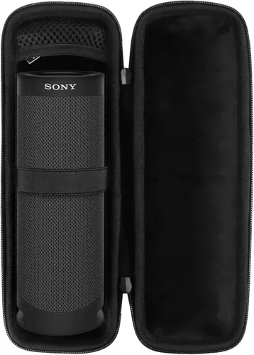 Miniatura 10 de co2CREA Funda de viaje rígida de repuesto para Sony SRS-XB100 SRS-XB12 SRS-XB13 Altavoz Bluetooth portátil extra Bass (funda negra + interior azul)