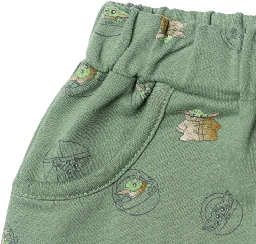Miniatura 6 de STAR WARS The Mandalorian The Child - Conjunto de camiseta y pantalones cortos de rizo francés para bebés y niños grandes