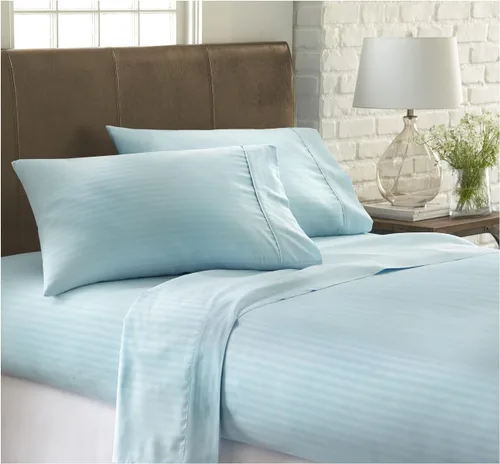 Miniatura 11 de ienjoy Home - Juego de sábanas de 4 piezas con estampado a cuadros en relieve, color crema 2-Crema a cuadros