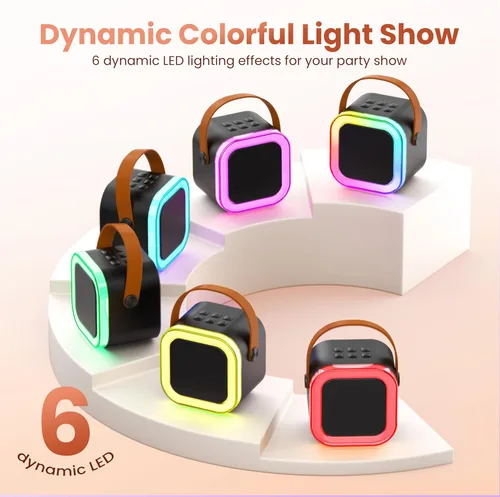 Miniatura 5 de Mini máquina de karaoke para niños y adultos, 2026, los mejores regalos de cumpleaños para niñas y niños de 3, 4, 5, 6, 7, 8 años, juguetes