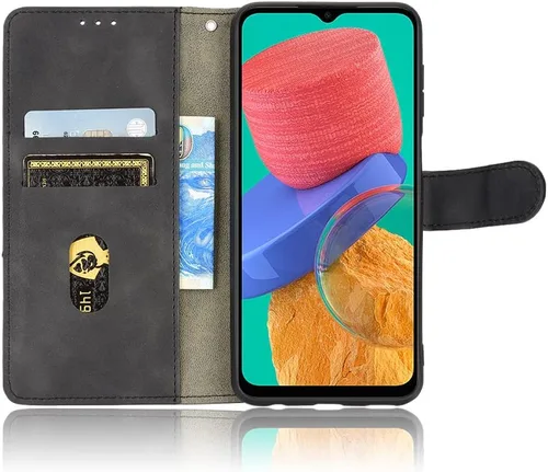 Miniatura 2 de Compatible con Redmi A1 4G Flip Wallet Cover Cover Compatible con Redmi A1 Plus 4G Kickstand Cierre Magnético Negro
