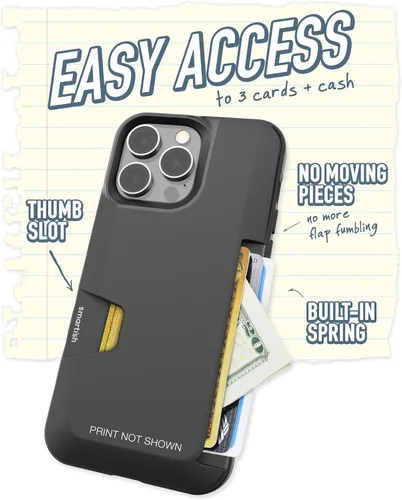 Miniatura 2 de Smartish - Bi The Way - Funda tipo cartera para iPhone 14 Pro Max - Wallet Slayer Vol 1 [delgado + protector] tarjetero - Compatible con iPhone 14
