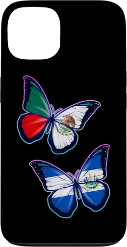 Miniatura 7 de El Salvador y México bicultural Roots - Carcasa para iPhone 17 (versión mariposa)
