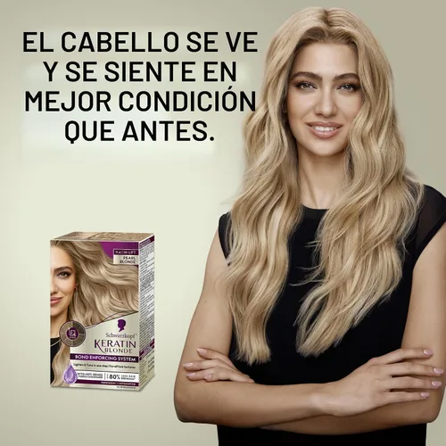 Miniatura 4 de Schwarzkopf Tinte para Cabello Rubio con Queratina, 11.4 Rubio Perla de Elevación Alta, Color de Cabello Permanente de Calidad Profesional, Sistema