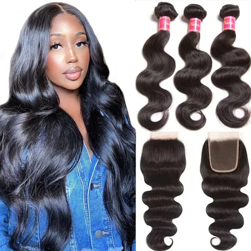 Miniatura 15 de Nadula Hair 7a, extensiones de cabello virgen brasileño con ondas, 3 mechones naturales de cabello brasileño con ondas sin procesar