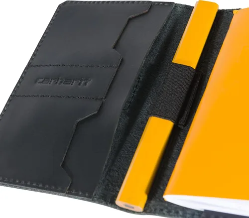 Miniatura 3 de Carhartt Carteras de cuero Craftsman para hombre, disponibles en varios estilos y colores, color negro (cuaderno)