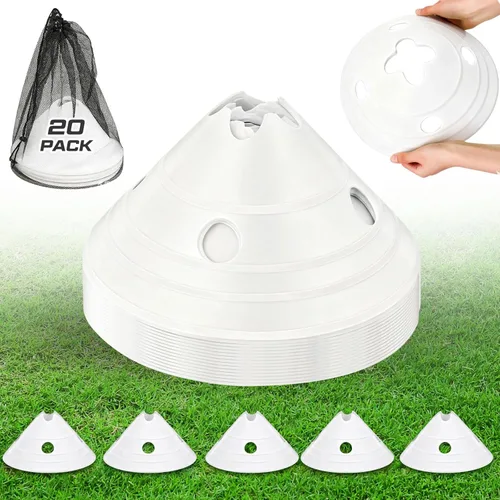 Miniatura 11 de Conos de disco jumbo Conos de fútbol jumbo con bolsa de malla Gran agilidad para entrenamiento de fútbol Deportes para adultos Naranja