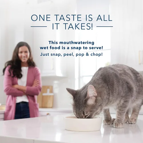 Miniatura 4 de Blue Buffalo Tastefuls Spoonless Singles - Alimento húmedo para gatos adultos, plato principal de pavo, tazas perfectamente porcionadas en (24)
