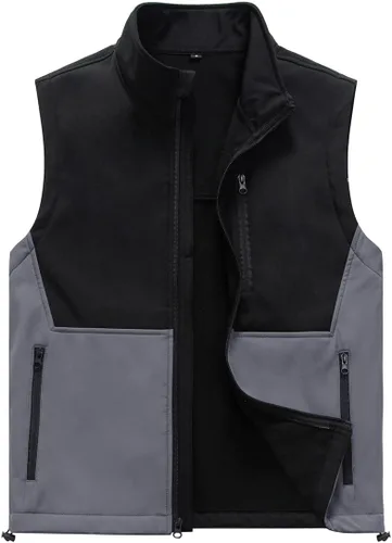 Miniatura 26 de Msmsse Chaleco ligero para hombre, con cuello alto, sin mangas, para senderismo, correr, golf