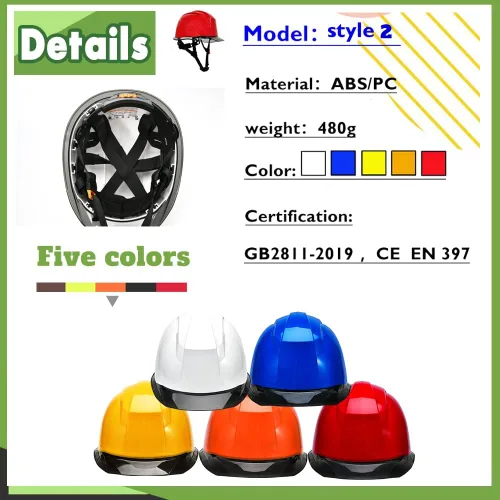 Miniatura 3 de Casco de seguridad personalizado para construcción Casco de trabajo de seguridad con suspensión de trinquete ajustable de ala completa con carcasa